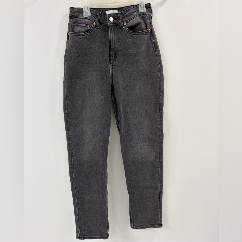 H&M Size 2 Black Faded Jeans